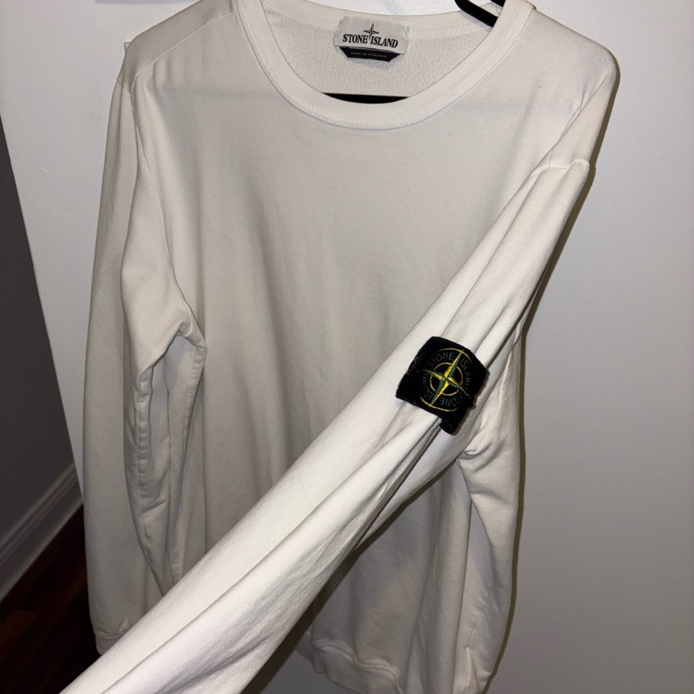 Stone Island Cream Long Sleeve Tee